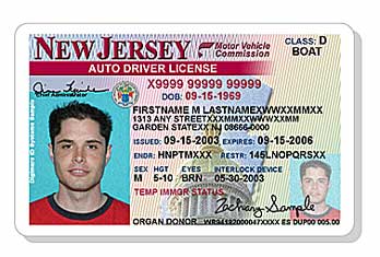 Jersey Drivers License Decode