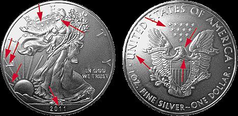 Fake American Eagle Silver Coins Surface