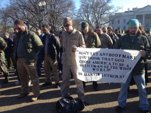 US Troops March In Formation To White House In Support Of Ron Paul