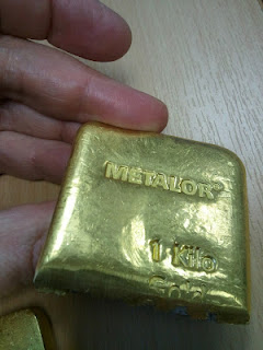 Tungsten Filled Gold Bars