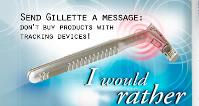Gillette is hiding RFID chips in its shaving products, also used to trigger covert photography
