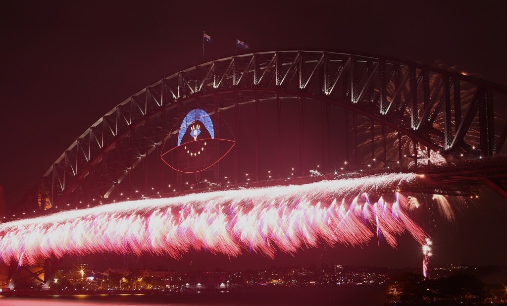 Sydney Celebrates With Fireworks On New Year's Eve