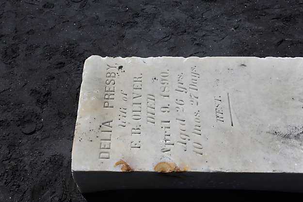 Tombstones from long ago surfacing on S.F. beach