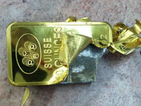 Tungsten-Filled 10 Oz Gold Bar Found In Manhattan