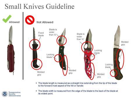 U.S. to allow small knives to be carried onto airplanes again