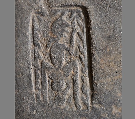 Ancient artwork showing a woman in childbirth found by blind archaeologist..